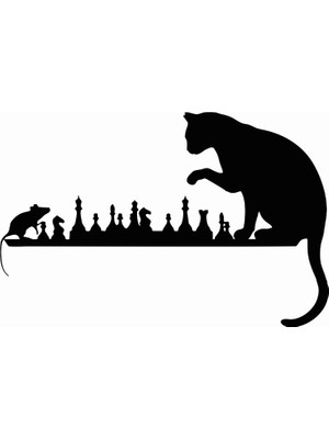 Stickermarket Kedi Fare Beyaz Sticker