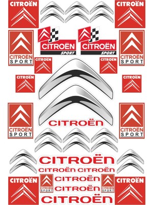 Stickermarket Citroen Sticker Seti