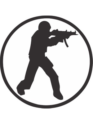 Stickermarket CounterStrike Beyaz Sticker