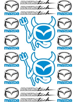 Stickermarket Mazda Sticker Seti