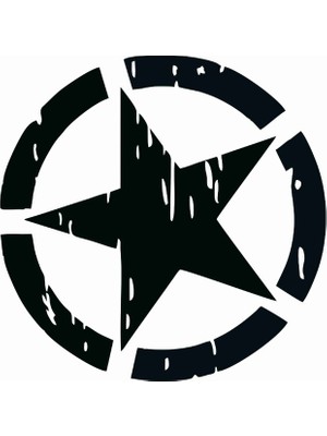 Stickermarket Off Road Yıldız Beyaz Sticker