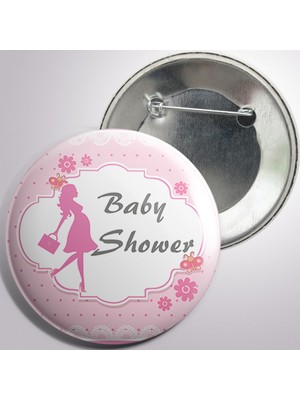 İğneli Metal Rozet Baby Shower 10 adet