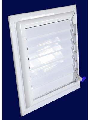 Simge 20X20 Beyaz Alüminyum Menfez Banyo Ve Wc Havalandırma Panjur