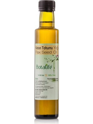 %100 Saf Keten Tohumu Yağı 250ml Soğuk Pres (linum usitatissimum)