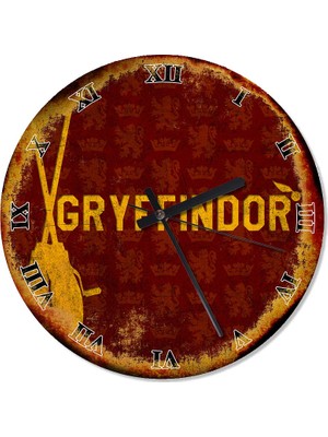 Cakasepetim Gryffindor Harry Potter Analog Duvar Saati 30 X 30 Cm