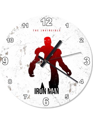 Cakasepetim Iron Man Tasarım Duvar Saati 30 X 30 Cm