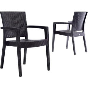 Garden Paris Rattan Sandalye -Kahve