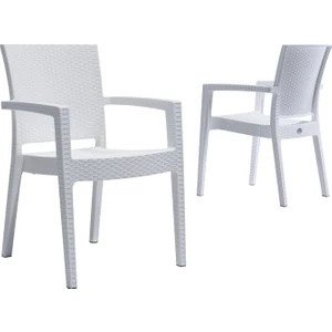 Garden Paris Rattan Sandalye -Beyaz