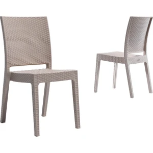 Garden Nice Rattan Sandalye- Kapuçino