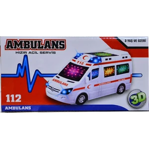 Oyuncak 89-2689B Kut.Pilli Ambulans