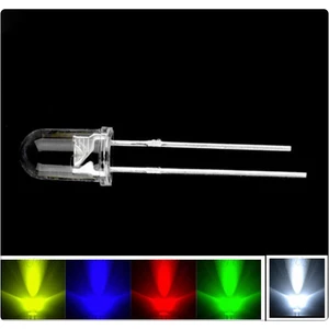 LED Seti 10Adet Kırmızı Sarı Yeşil Mavi Beyaz 5mm