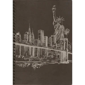 17X24 Siyah Yapraklı Sketch  Defter 48Yp 120Gr