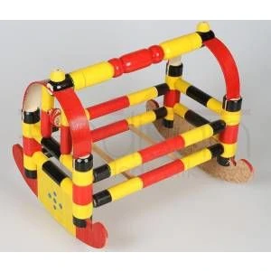 Başkaya Shopping Ahşap Tahta Oyuncak Beşik 30 cm