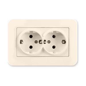 Günsan Radius Krem İkili Topraklı Priz