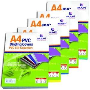 Cilt Kapağı A4 PVC 160 Micron 100'lü Paket Kırmızı