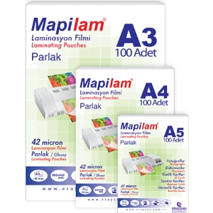 Laminasyon Filmi 125 Mikron A4 Parlak 100'lü Paket