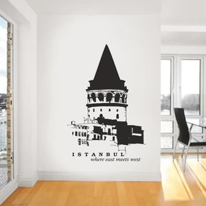 S-113 "İstanbul Galata Kulesi" Duvar Sticker