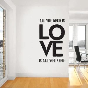 S-132 "All You Need Is Love" Duvar Sticker