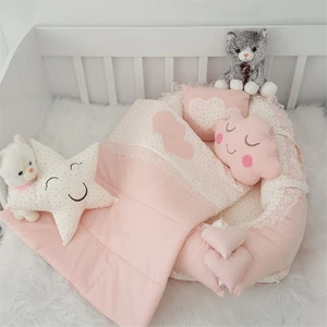 Jaju Baby Pudra Minik Yıldız Desenli 5 Parça Lüx   Babynest Set