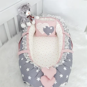 Jaju Baby Koyu Gri Yıldız Pudra Kombin Lüx   Babynest