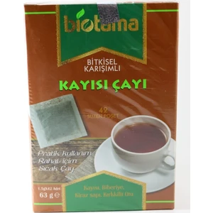 Bitkisel Karışım Kayısı Çayı 63 Gram 42 Süzen Poşet