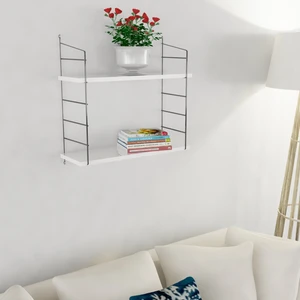 Armoni Raf ve Kitaplık Seti 2 Raflı 200X720 Beyaz