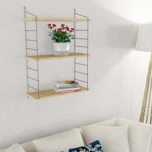 Armoni Raf ve Kitaplık Seti 3 Raflı 200X720 Safir Meşe - Malibu