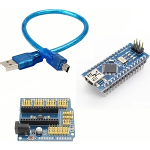 İkili Set (Klon Arduino Nano CH340 Çip + Arduino Nano Proto Shield)