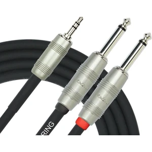 LGY362L2MBK 3,5 mm TRS - 2 X 1/4 Mono Jak Kablo 2 mt
