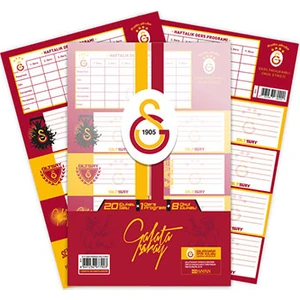 Taraftar Gs Ders Programlı Okul Etiketi 16 24 8672