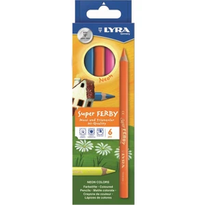 6 Renk Jumbo Neon Kuru Boya 3721063