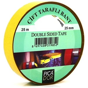 25 Mm X 25 Mt Çift Taraflı Bant