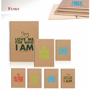 Keskin Color 16,5x22,5 cm 100 Yp.Kareli Funky Sert Kapak Defter