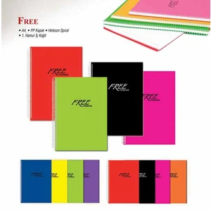 Keskin Color A4 100 Yaprak Düz PP Kapak Free Defter