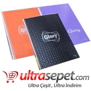 Glory A4 Çizgili 100 Yaprak Plastik Kapak Spiralli Defter
