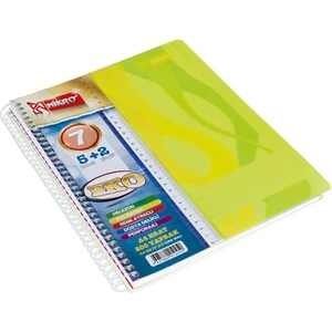 A4-200 Yaprak Ekonomik 5+2 Ayraçlı Konulu Helezon Spiral Defteri