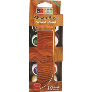10 Renk Ahşap Boya 10x15 ml.