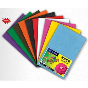 Keçe 50x70 cm 10 Adet Karışık Renk