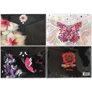 A4 Baskılı Çıtçıtlı Dosya Genç Desenler 1 Adet (3105T)