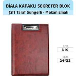 Biala Kapaklı Sekreterlik Çift Taraf Süngerli Mekanizmalı