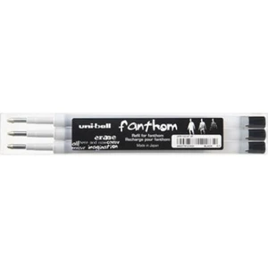 Uni-ball Fanthom Yedek Siyah 3'lü