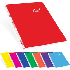 Keskin Color Cool 72 Yp. Kareli A5 Plastik Kapak Spiralli Defter