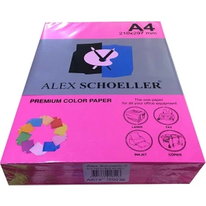 Alex Schoeller A4 Fotokopi Kağıdı 500 lü Fosforlu Pembe 750