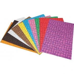 20x30 cm Spiral Desenli Simli Eva 10 Renk 10 Adet
