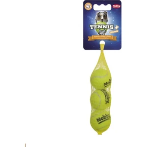 Sesli Küçük Irk Köpek Tenis Topu 5 cm 3'Lü Paket