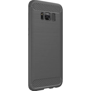 Samsung Galaxy S8+ Plus Brushed Carbon Fiber Silikon TPU Kılıf