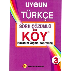 Sadık Uygun Yayınları 3. Sınıf Türkçe Çözümlü Köy Yaprak Test
