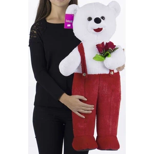 Selay Toys Ayakta Tulumlu Ayı 75 cm Kırmızı