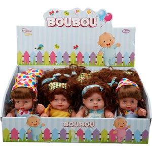 Bebek Elbiseli - Saçlı Sesli 20 cm Rst Qmi 969