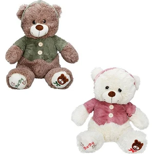 Pelüş Ayı Oturan Tshirt ve Şapkalı Jhn 1014